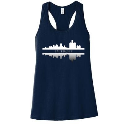 Detroit Mirrored Skyline Women's Racerback Tank