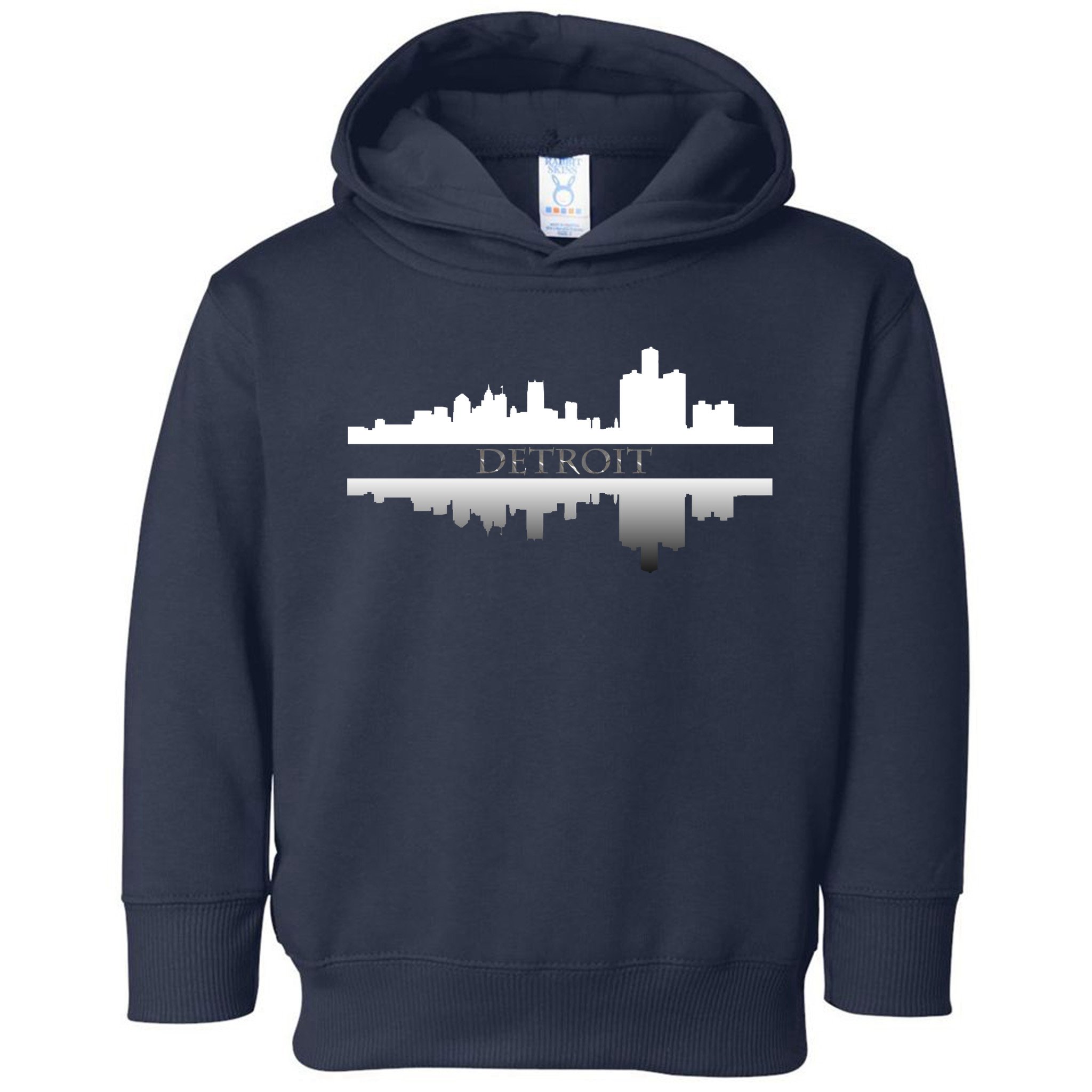 Detroit Mirrored Skyline Toddler Hoodie