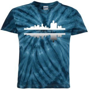 Detroit Mirrored Skyline Kids Tie-Dye T-Shirt