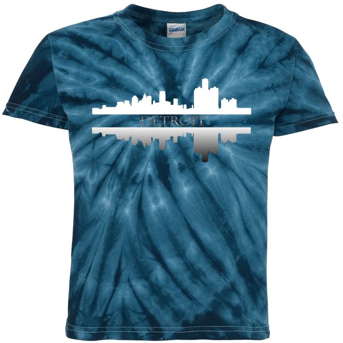 Detroit Mirrored Skyline Kids Tie-Dye T-Shirt