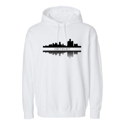 Detroit Mirrored Skyline Garment-Dyed Fleece Hoodie