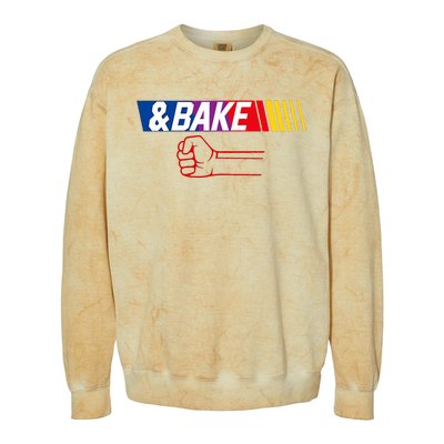 Dad Matching Shake And Bake Bake Colorblast Crewneck Sweatshirt