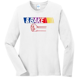 Dad Matching Shake And Bake Bake Ladies Long Sleeve Shirt