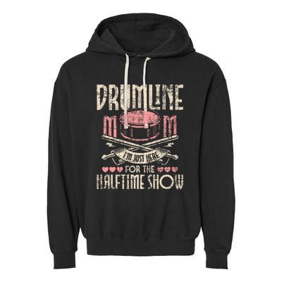 Drumline Mom Snare Drum Drummer Marching Band Drumming Garment-Dyed Fleece Hoodie