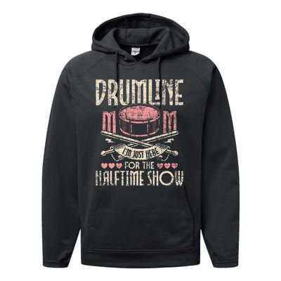 Drumline Mom Snare Drum Drummer Marching Band Drumming Performance Fleece Hoodie