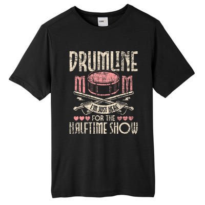 Drumline Mom Snare Drum Drummer Marching Band Drumming Tall Fusion ChromaSoft Performance T-Shirt