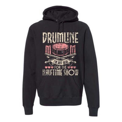 Drumline Mom Snare Drum Drummer Marching Band Drumming Premium Hoodie