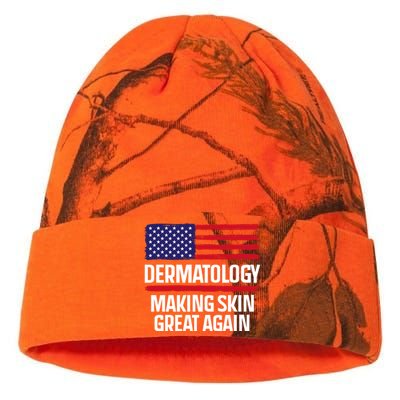 Dermatology Make Skin Great Again Usa American Flag Skincare Gift Kati Licensed 12" Camo Beanie