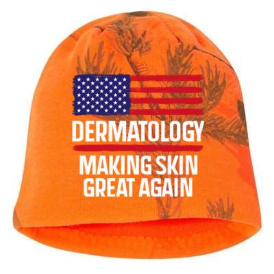 Dermatology Make Skin Great Again Usa American Flag Skincare Gift Kati - Camo Knit Beanie