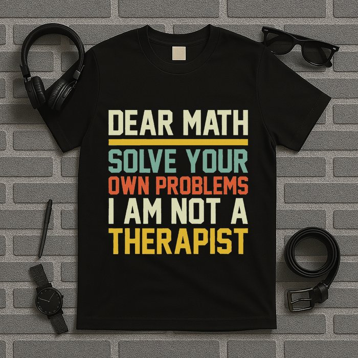 Dear Math Solve Your Own Problems Funny Sarcastic T-Shirt