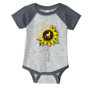 Doberman Mom Sunflower Doberman Pinscher Gifts Dog Mom Mama Infant Baby Jersey Bodysuit