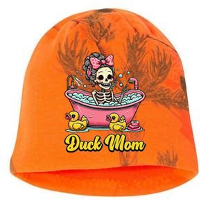 Duck Mom Skeleton Funny Bath Time Halloween Kati - Camo Knit Beanie