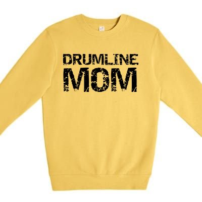 Drumline Mom Shirts Cute Marching Band Mother Drummer Premium Crewneck Sweatshirt