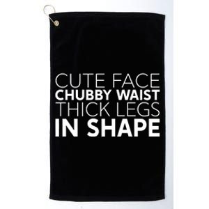 Dr. Marcus Shepard Wearing Cute Face Chubby Waist Thick Legs In Shape Platinum Collection Golf Towel