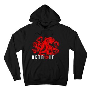 Detroit Michigan Souvenir Octopus Kraken Detroit Hoodie