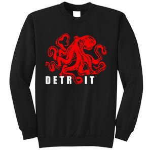 Detroit Michigan Souvenir Octopus Kraken Detroit Sweatshirt