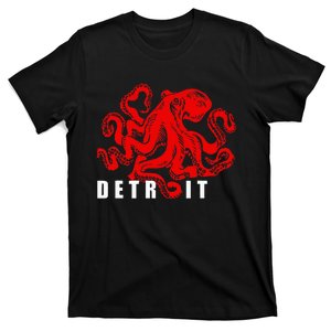 Detroit Michigan Souvenir Octopus Kraken Detroit T-Shirt