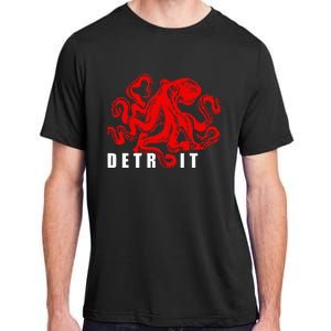 Detroit Michigan Souvenir Octopus Kraken Detroit Adult ChromaSoft Performance T-Shirt