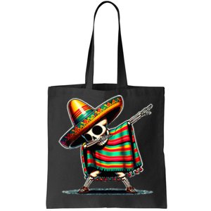 Dabbing Mexican Skeleton Poncho Cinco De Mayo LetS Fiesta Tote Bag