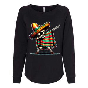 Dabbing Mexican Skeleton Poncho Cinco De Mayo LetS Fiesta Womens California Wash Sweatshirt