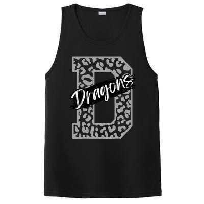 Dragons Mascot School Sports Spirit Games Day Sport Fan Team PosiCharge Competitor Tank