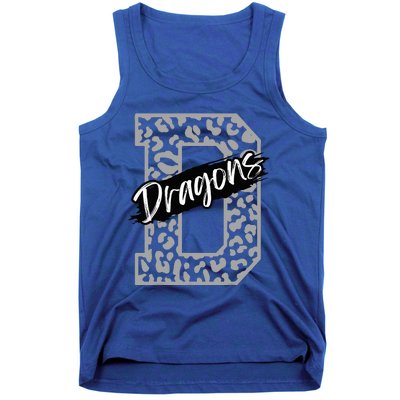 Dragons Mascot School Sports Spirit Games Day Sport Fan Team Tank Top