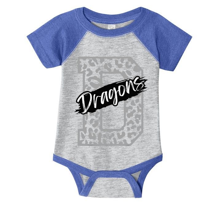 Dragons Mascot School Sports Spirit Games Day Sport Fan Team Infant Baby Jersey Bodysuit