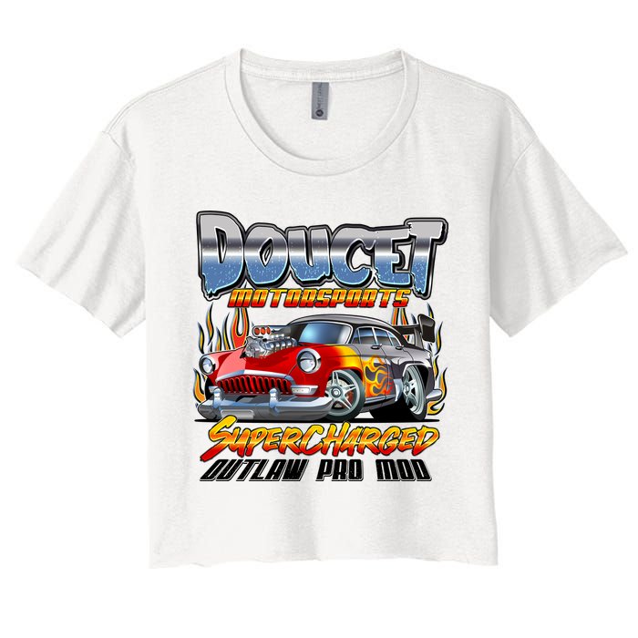 Doucet Motorsport Supercharged Outlaw Pro Mod Women's Crop Top Tee