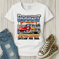 Doucet Motorsport Supercharged Outlaw Pro Mod Womens T-Shirt