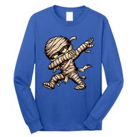 Dabbing Mummy Spooky Dab Dancing Halloween Cool Gift Long Sleeve Shirt