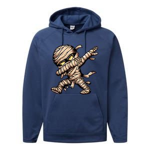 Dabbing Mummy Spooky Dab Dancing Halloween Cool Gift Performance Fleece Hoodie