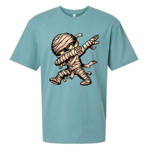 Dabbing Mummy Spooky Dab Dancing Halloween Cool Gift Sueded Cloud Jersey T-Shirt