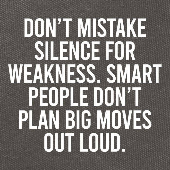 Don’t Mistake Silence For Weakness Smart People Cotton Canvas Backpack