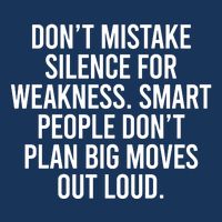 Don’t Mistake Silence For Weakness Smart People Infant Baby Jersey Bodysuit