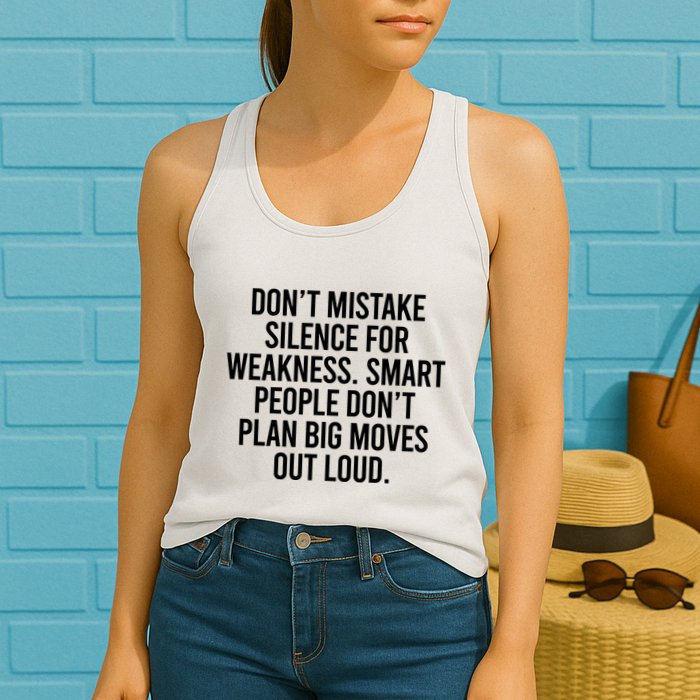 Don’t Mistake Silence For Weakness Smart People Womens Tank Top