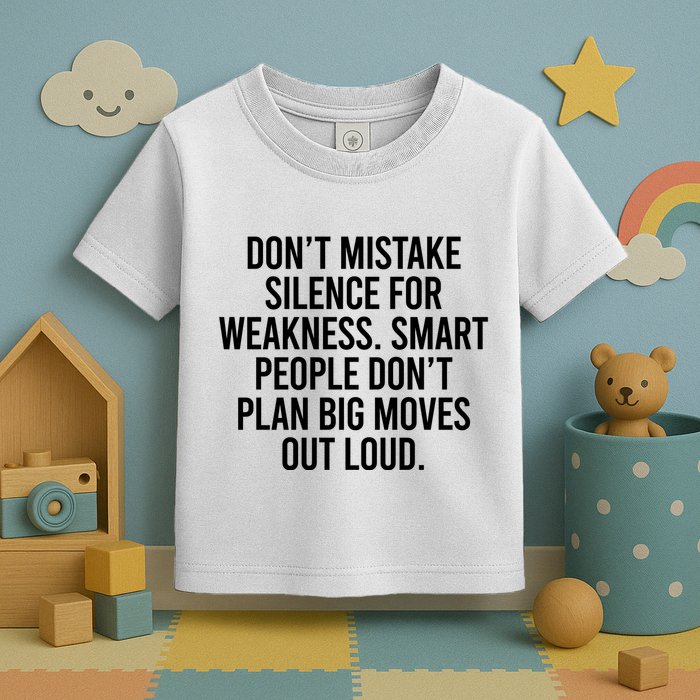 Don’t Mistake Silence For Weakness Smart People Toddler T-Shirt