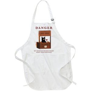 Danger My Sense Of Humor Might Hurt Your Feelings Full-Length Apron With Pockets