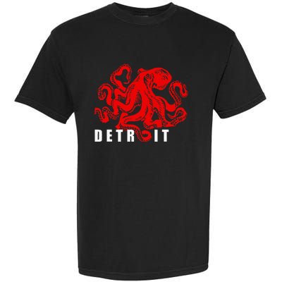 Detroit Michigan Souvenir Octopus Kraken Garment-Dyed Heavyweight T-Shirt