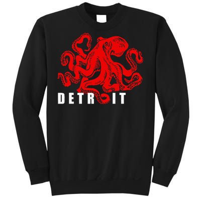 Detroit Michigan Souvenir Octopus Kraken Sweatshirt