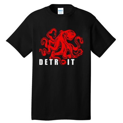 Detroit Michigan Souvenir Octopus Kraken Tall T-Shirt