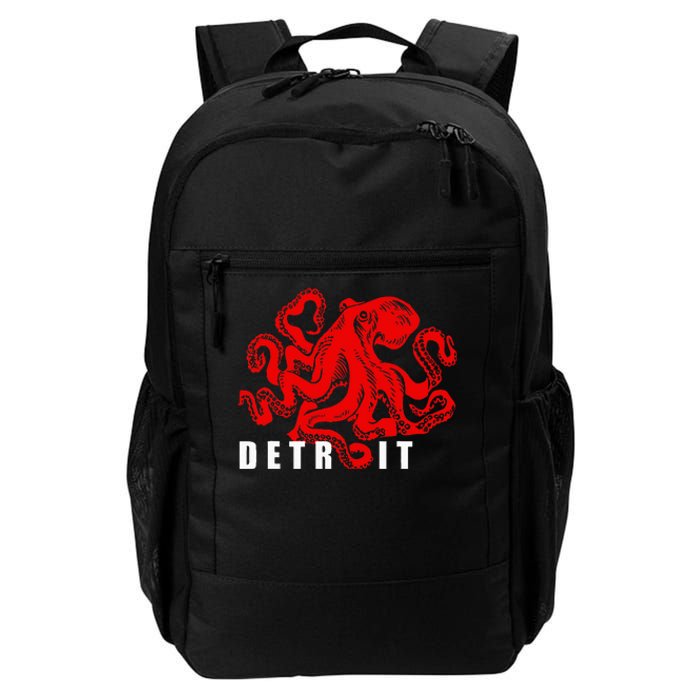 Detroit Michigan Souvenir Octopus Kraken Daily Commute Backpack