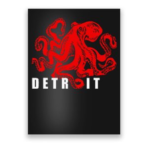 Detroit Michigan Souvenir Octopus Kraken Poster