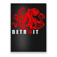 Detroit Michigan Souvenir Octopus Kraken Poster