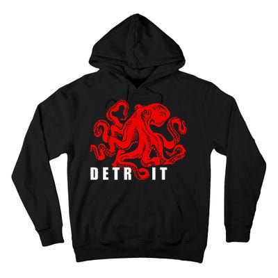 Detroit Michigan Souvenir Octopus Kraken Tall Hoodie