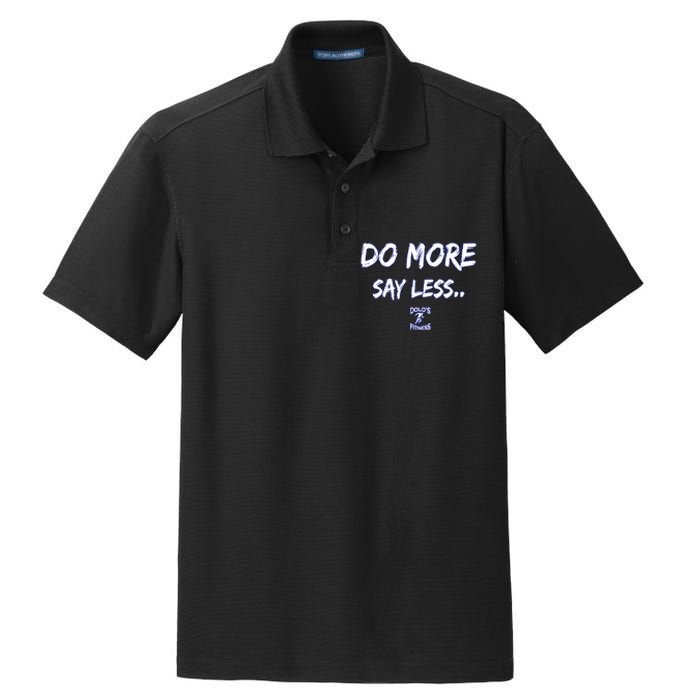 Do More Say Less Dry Zone Grid Polo