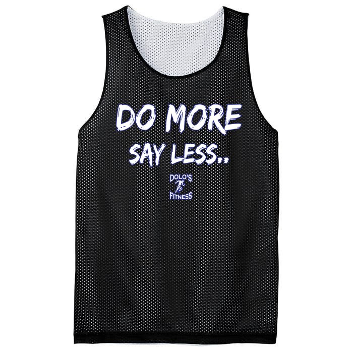 Do More Say Less Mesh Reversible Basketball Jersey Tank