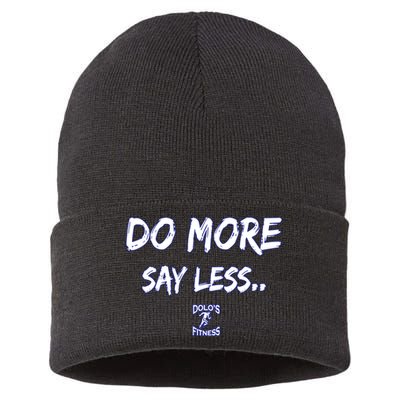 Do More Say Less Sustainable Knit Beanie