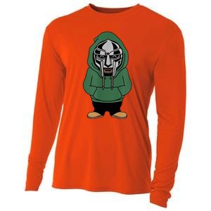 Doom Mask Super Villain All Caps Rap Cooling Performance Long Sleeve Crew