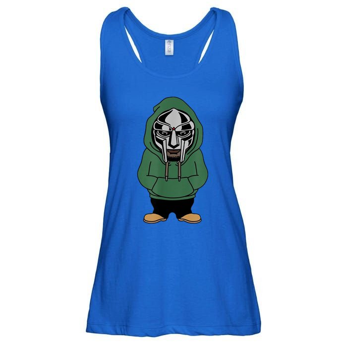 Doom Mask Super Villain All Caps Rap Ladies Essential Flowy Tank