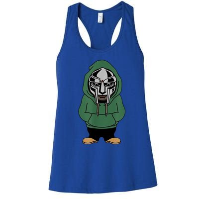 Doom Mask Super Villain All Caps Rap Women's Racerback Tank